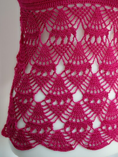 crochet pattern top, shirt "Valerie", size 34-46