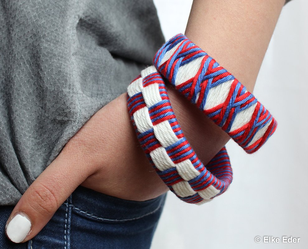 Armschmuck Armreif basteln Armbänder aus PET-Flaschen - super schick, bequem und stylish