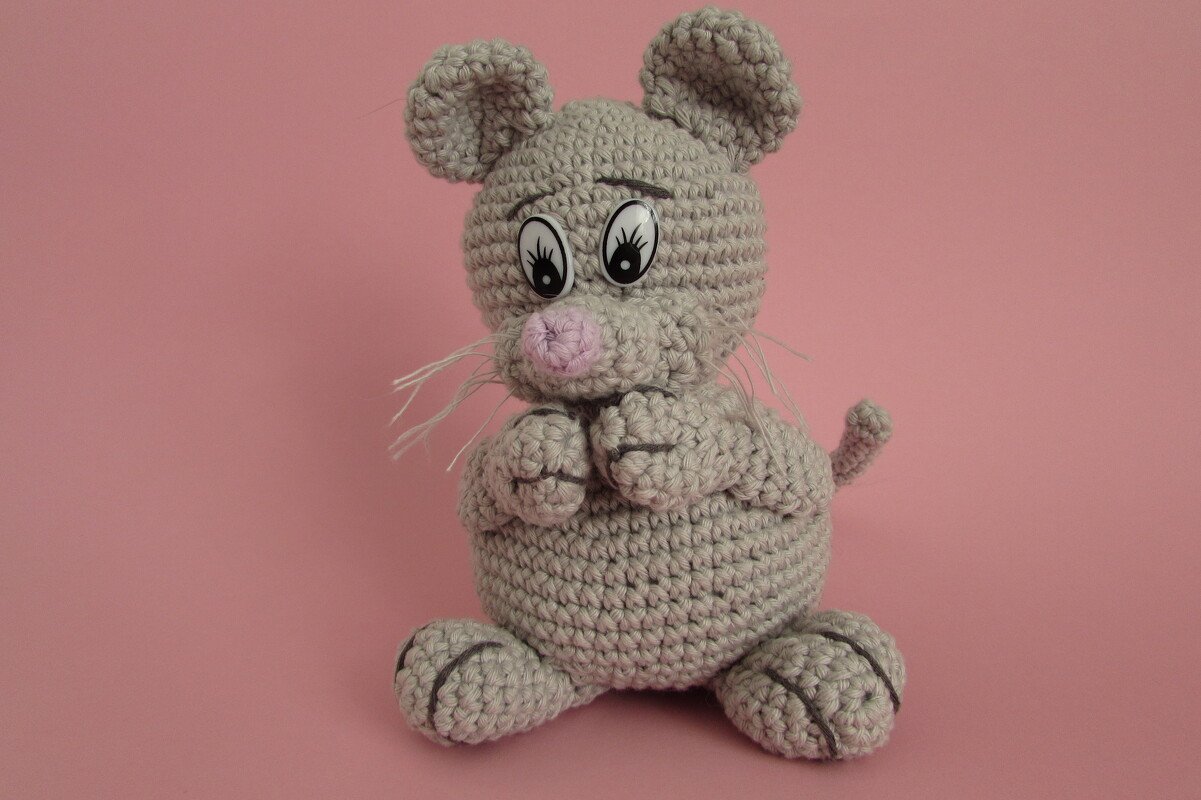 Maus Gertrud Wuschel PDF Häkelanleitung