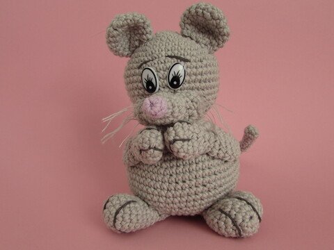 Maus Gertrud Wuschel PDF Häkelanleitung