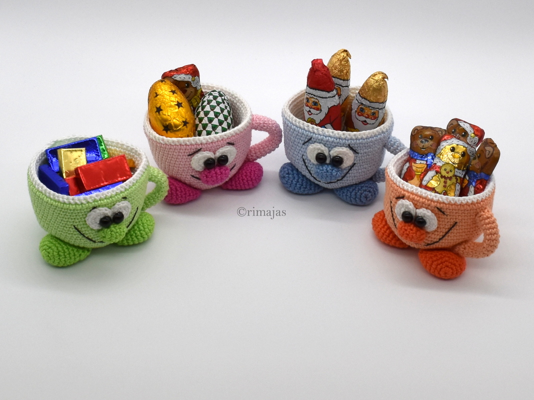 Häkelanleitung für süße Tässchen - Perfekt zum Verschenken