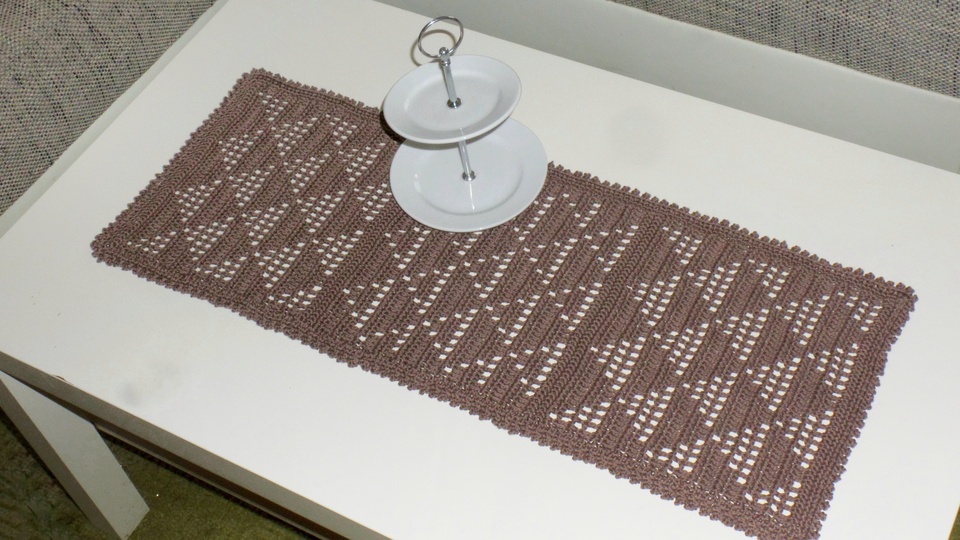 Häkelanleitung Tischläufer Mitteldecke alle Größen Häkeldecke