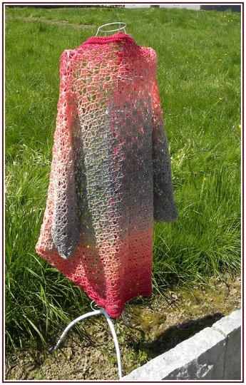 Seelenwärmer BUTTERFLY gehäkelt aus 2 Woolly Hugs BOBBEL-MERINO