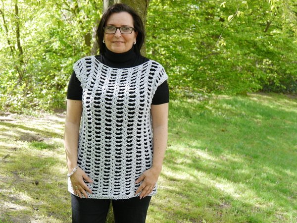 Häkelanleitung Netzshirt oversize für alle Größen leicht anzupassen Summer Feeling
