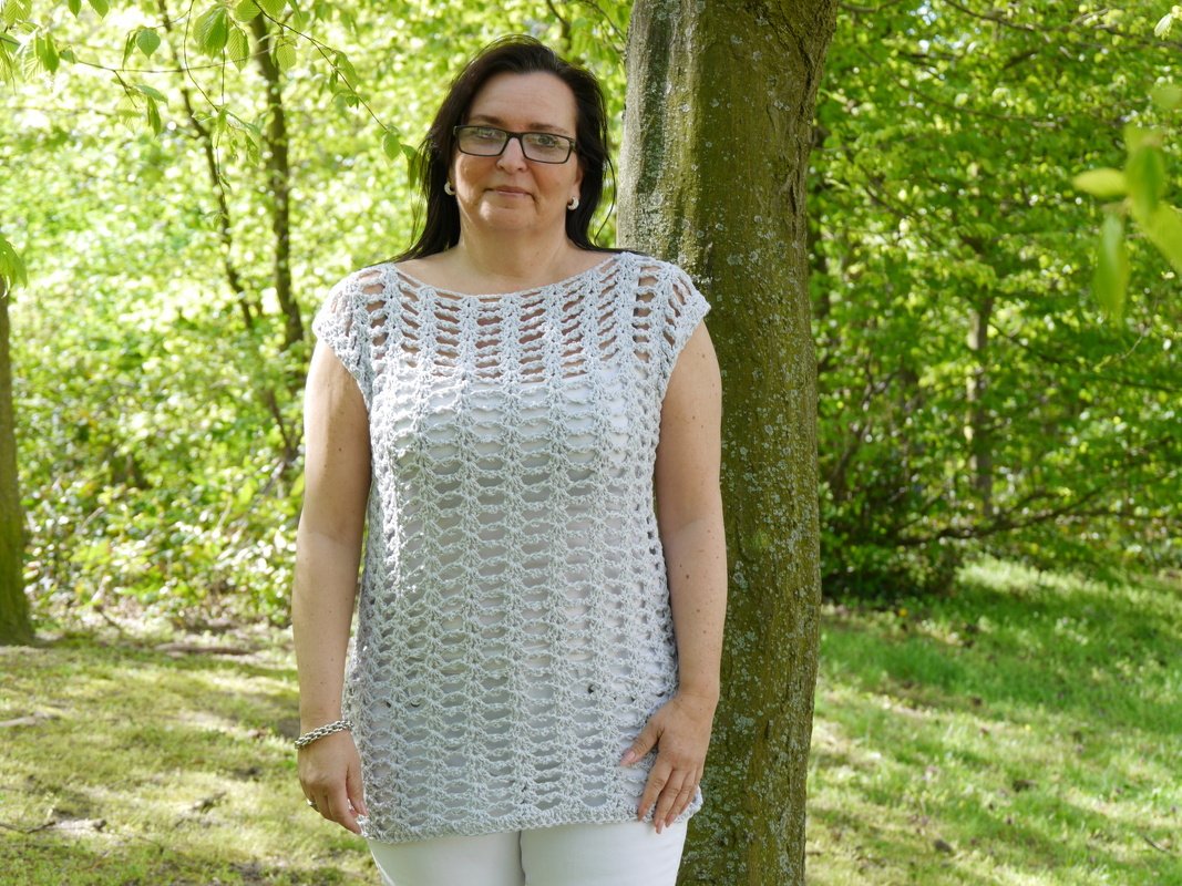 Häkelanleitung Netzshirt oversize für alle Größen leicht anzupassen Summer Feeling - Bild 2