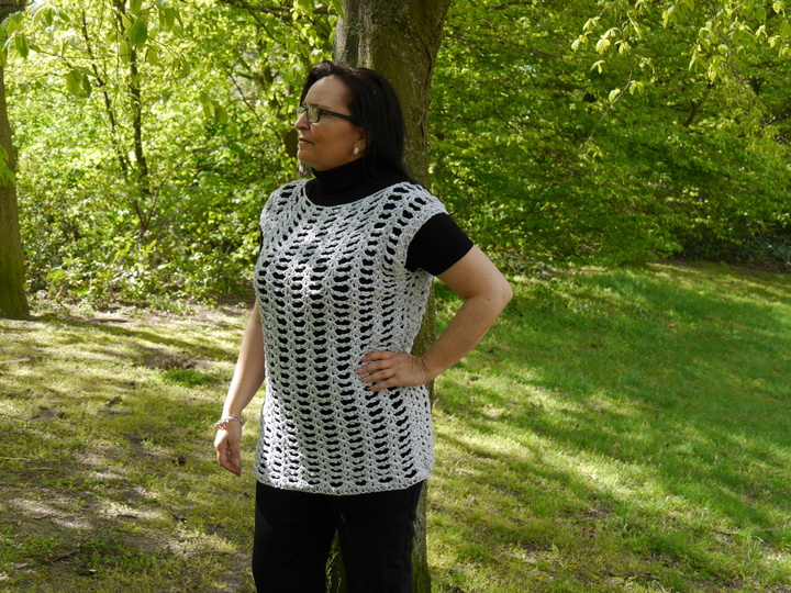 Häkelanleitung Netzshirt oversize für alle Größen leicht anzupassen Summer Feeling