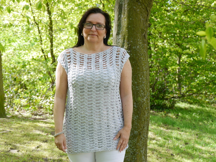 Häkelanleitung Netzshirt oversize für alle Größen leicht anzupassen Summer Feeling