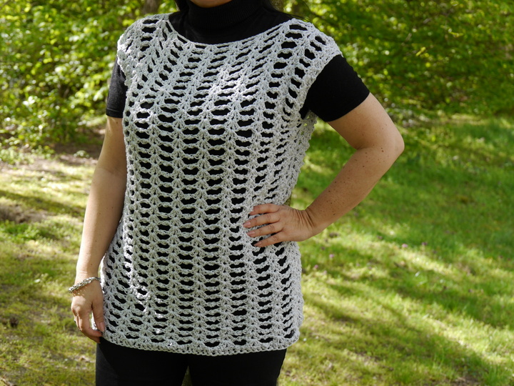 Häkelanleitung Netzshirt oversize für alle Größen leicht anzupassen Summer Feeling