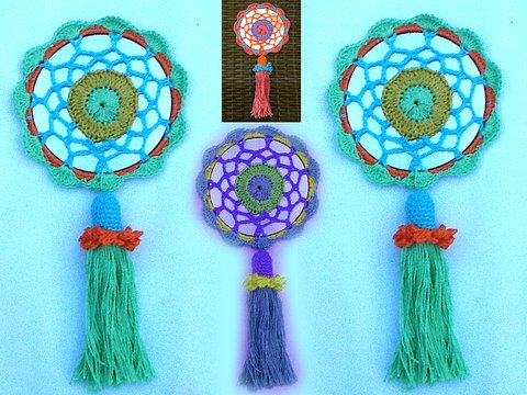 kleiner, süßer Traumfänger mit Quaste