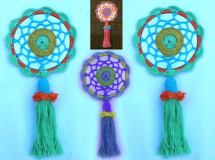 kleiner, süßer Traumfänger mit Quaste