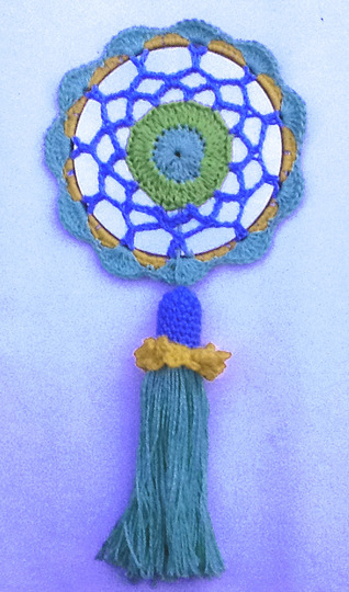 kleiner, süßer Traumfänger mit Quaste
