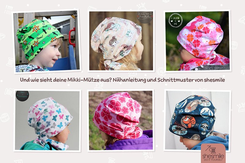 Mütze "Mikki" Frühjahr/Sommer (Nähanleitung & Schnittmuster) - Bild 2