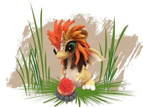 Feuerdrache Häkelanleitung Amigurumi