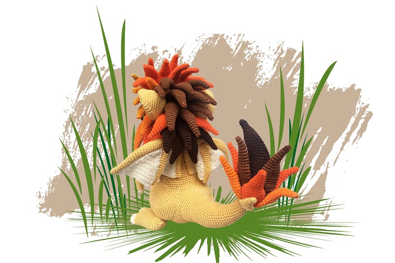 Fire Dragon Pattern Amigurumi