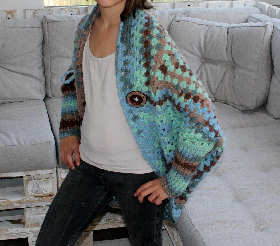 Seelenwärmer im Quadrat Häkelanleitung