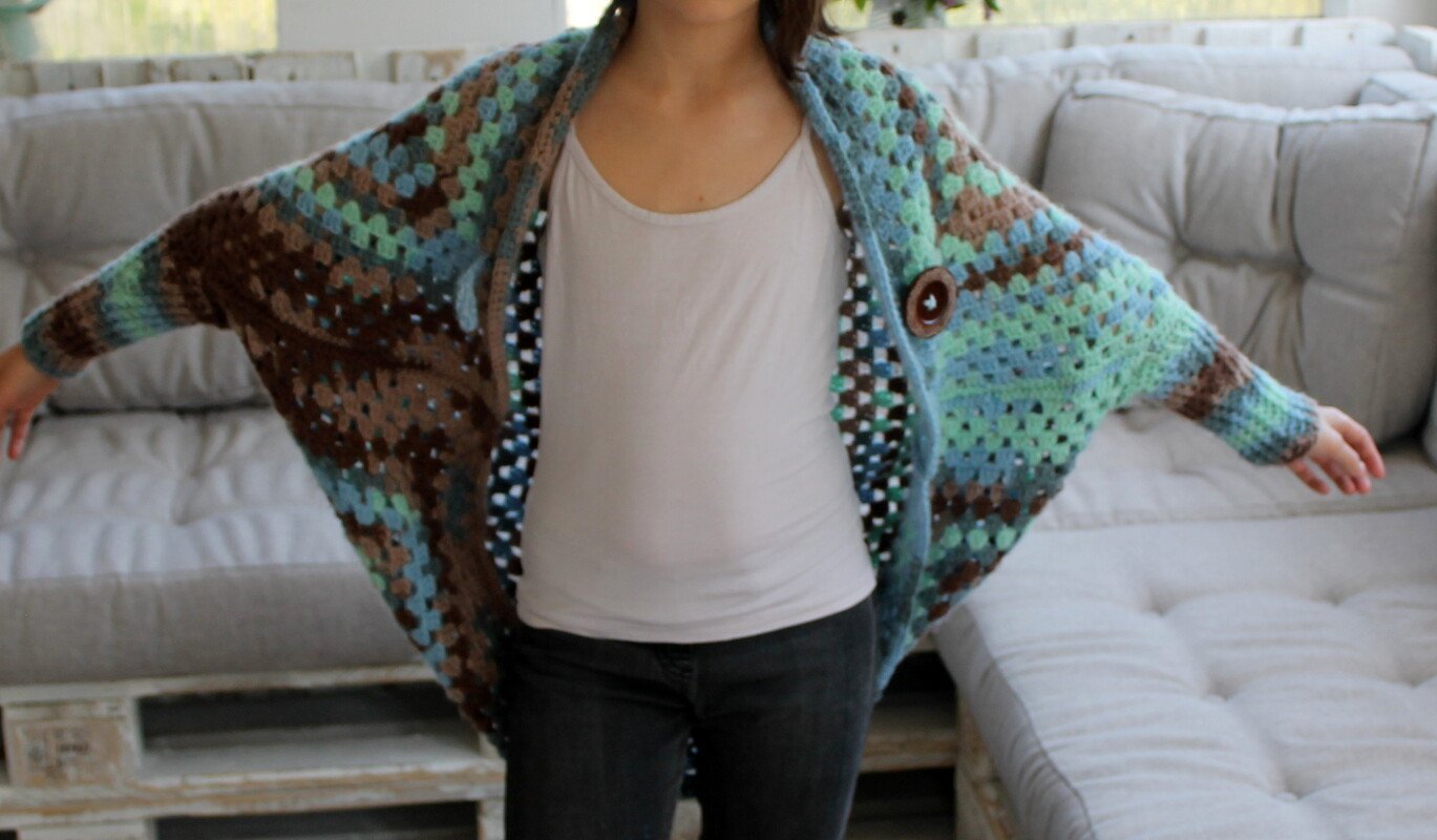 Seelenwärmer im Quadrat Häkelanleitung - Bild 4