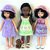 Knitting pattern for Sundresses and Hat for Paola Reina doll and Corolle Les Cheries doll.