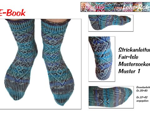 Strickanleitung für Fair Isle Mustersocken