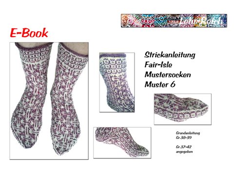 Strickanleitung für Fair Isle Mustersocken 6