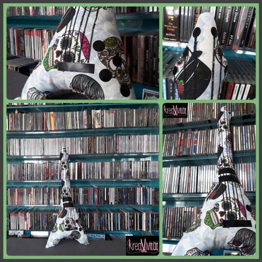 Nähgitarre ~ Gitarre nähen ~ Schnittmuster und Nähanleitung