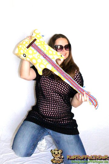 Nähgitarre ~ Gitarre nähen ~ Schnittmuster und Nähanleitung