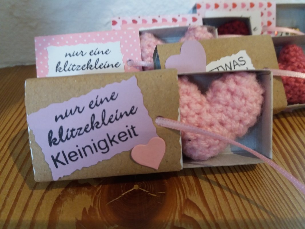 Bastelanleitung: eine klitzekleine Kleinigkeit in der Zündholzschachtel - Bild 3