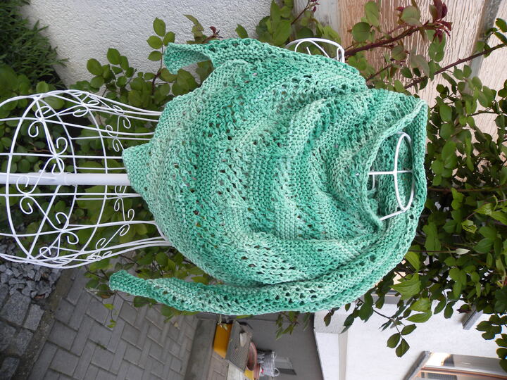 Tuch OLYMPIA stricken aus Woolly Hugs BANDY WISH mit Veronika Hug