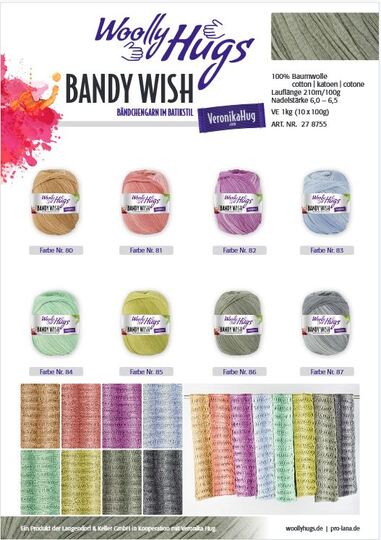 Tuch OLYMPIA stricken aus Woolly Hugs BANDY WISH mit Veronika Hug