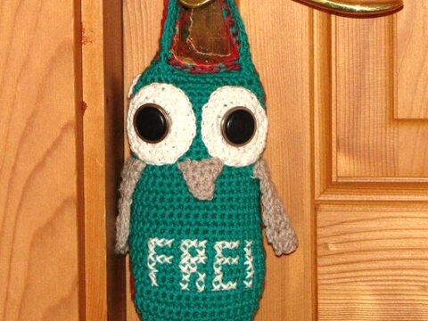 Häkelanleitung für Eule als Türwächter