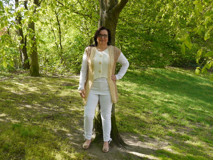 Strickanleitung Weste Milano für alle Größen leicht anzupassen