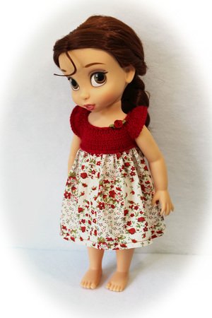 Knitting pattern for clothes for Disney Animators' dolls (16