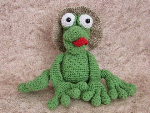 Frosch Wilbert Wuschel PDF Häkelanleitung