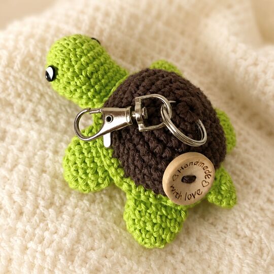 Häkelanleitung Schildkröte Schlüsselanhänger Amigurumi