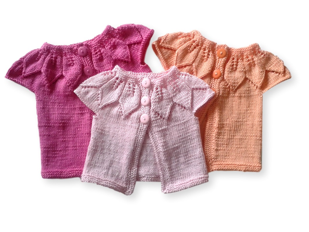 Weste RVO von oben in 3 Größen Strickanleitung