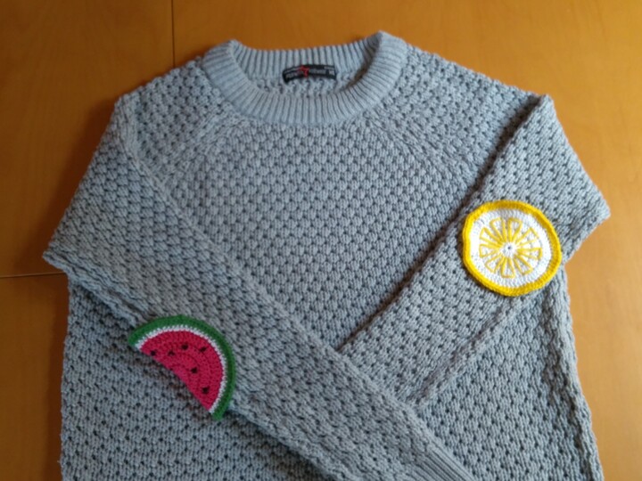 Häkelanleitung - Applikation oder Untersetzer - Früchte