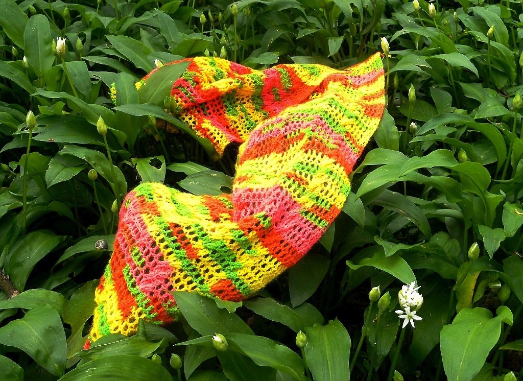 Cabled Scarf crochet pattern "Fluorescence", cables and mesh - Image 8