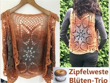 Zipfel-Weste "Blüten-Trio" mit 1 Woolly Hugs BOBBEL häkeln