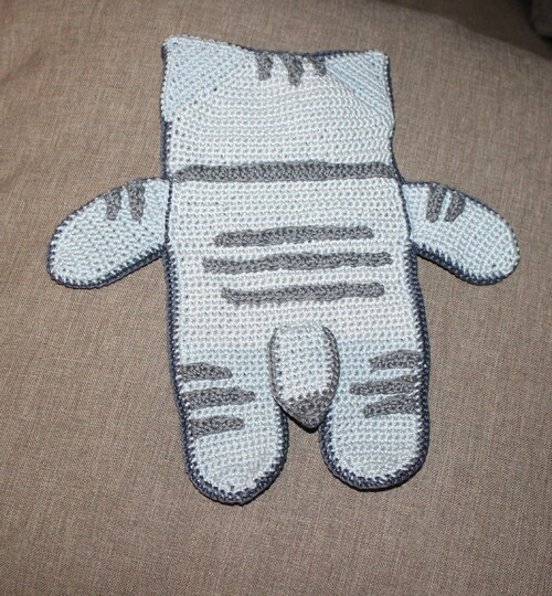 Kätzchen als Wärmekissen, oder als kleines Kätzchen Häkelanleitung