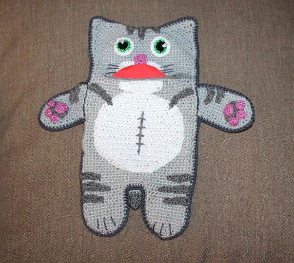 Kätzchen als Wärmekissen, oder als kleines Kätzchen Häkelanleitung