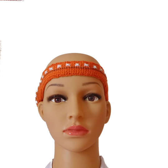 Anleitung für tunesisch gehäkeltes Haarband Kamidome