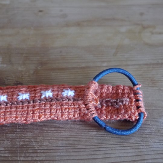 pattern for Tunesian crochet hair band Kamidome