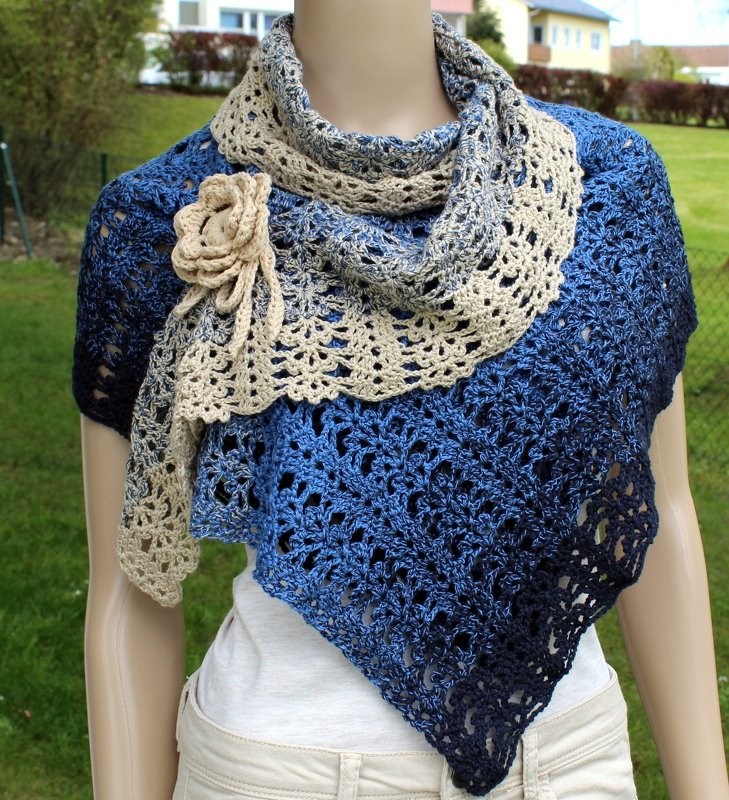 Schal / Stola häkeln - Bild 2