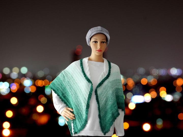 Pattern Triangular Scarf Minto