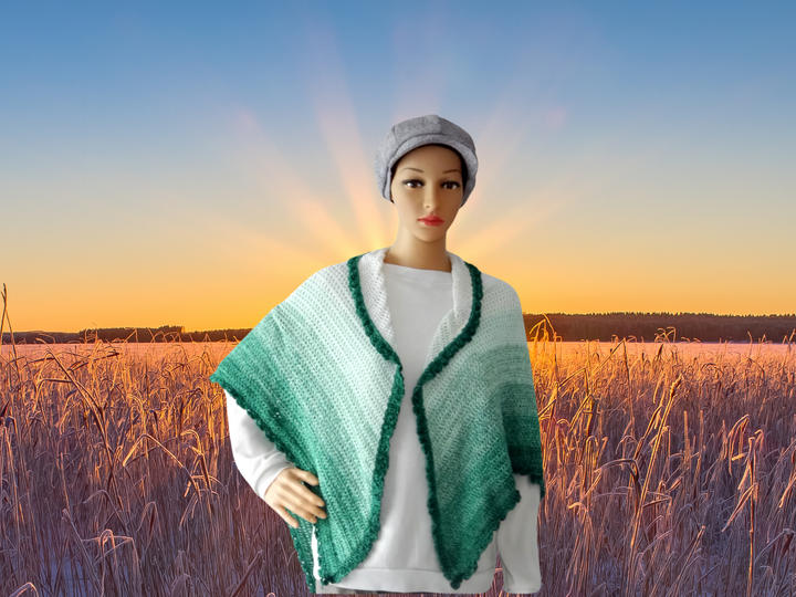 Pattern Triangular Scarf Minto