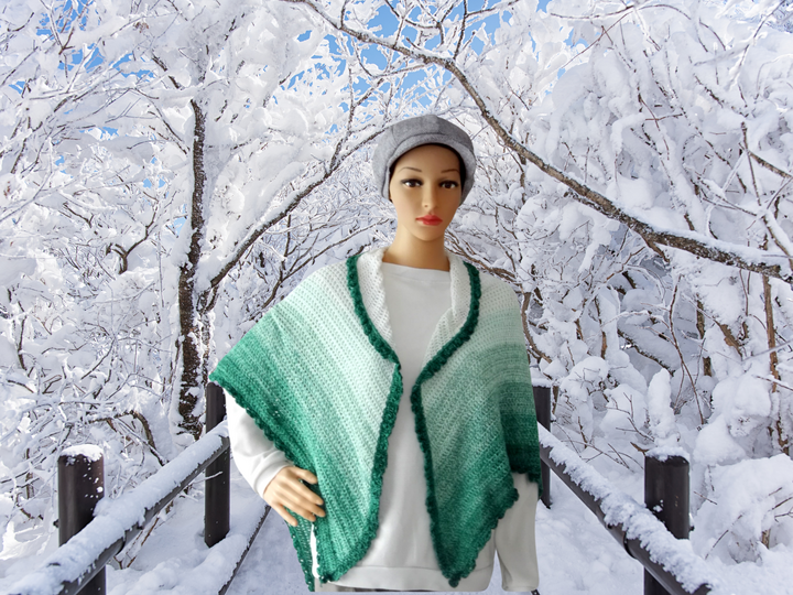 Pattern Triangular Scarf Minto