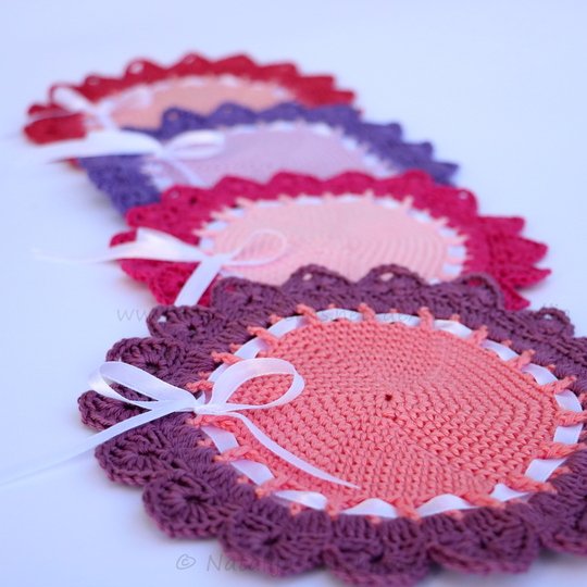Praktische Tassenuntersetzer - Häkelanleitung für Wollreste
