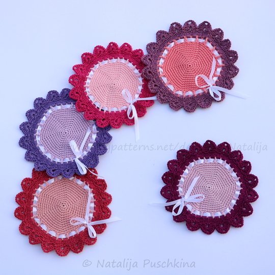 Praktische Tassenuntersetzer - Häkelanleitung für Wollreste