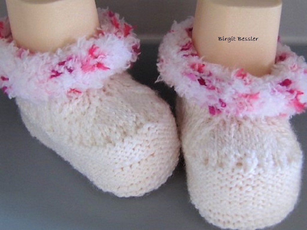 Strickanleitung Babyschuhe-Soft in 3 Größen