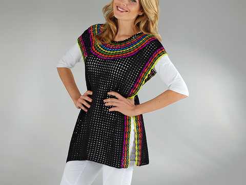 Häkelanleitung Damenponcho "Amazonas" 756273