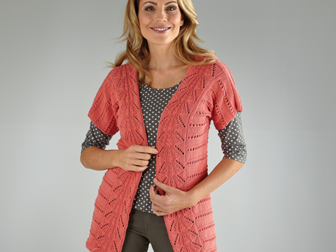 Strickanleitung Damenweste "Piano" 756259